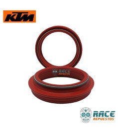 Reten De Barras y Guardapolvo Delantero Duke 200/250/390 / RC 200/390 Original KTM 