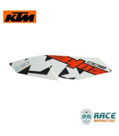 Calcomanía De Tapa Tanque Izquierdo Blanca Duke 200 Original KTM