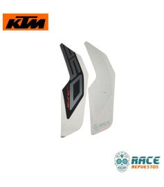 Calcomanía De Tanque Izquierdo Derecho Plateado