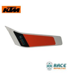 Calcomanía De Tapa Farola Izquierda Blanca Duke 200 Original KTM 