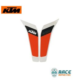 Máscara De Calcomanía Izquierda Derecha Blanca